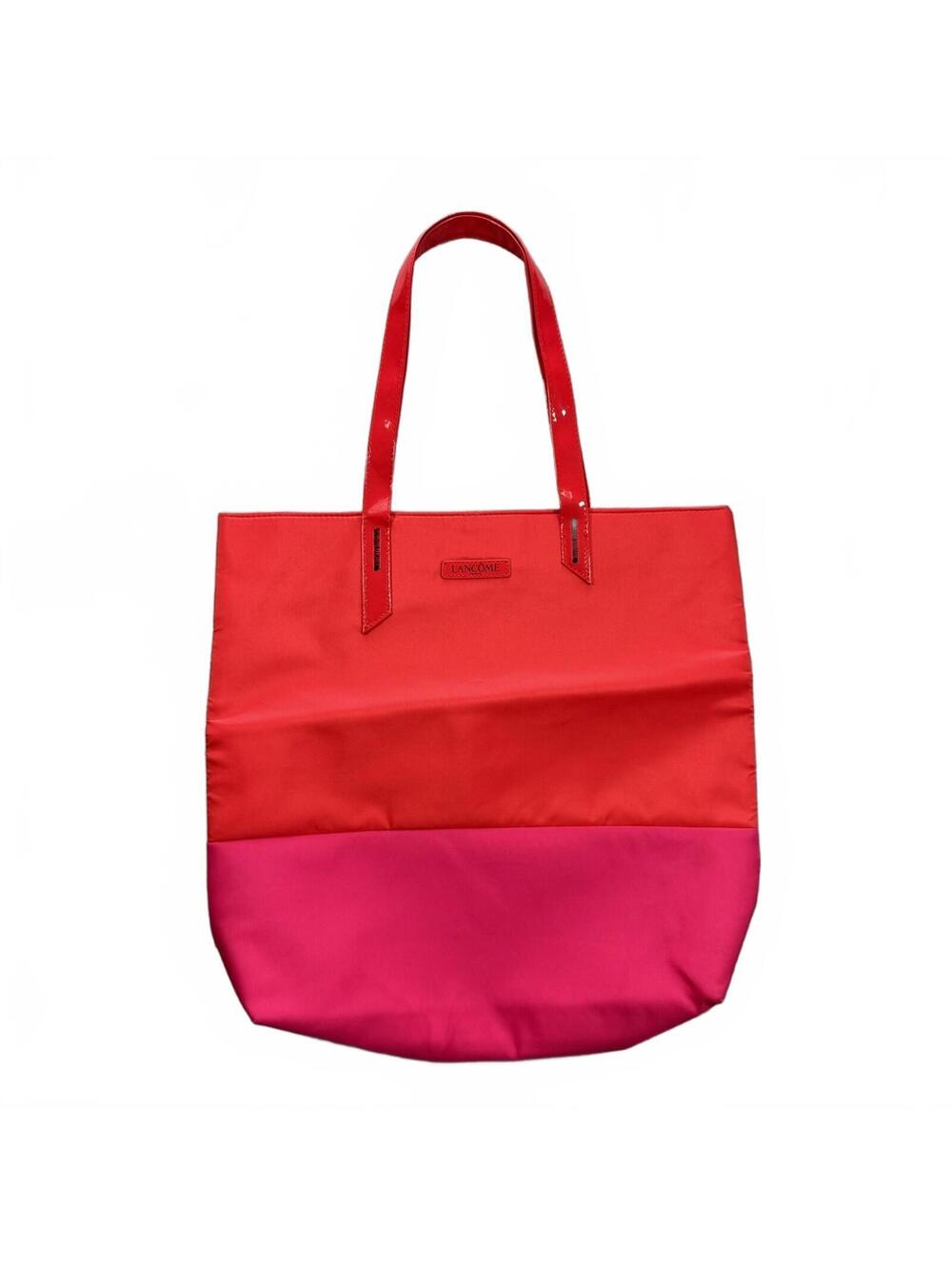 Lancôme Pink/Red Waterproof Flamingo Lined Tote Bag